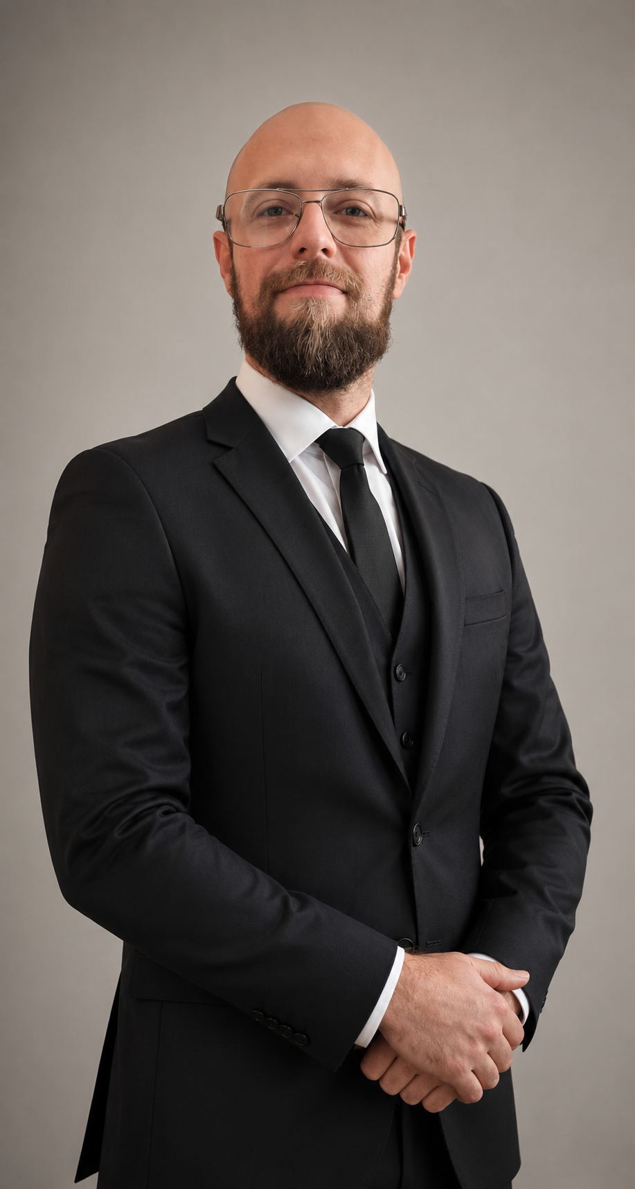 Retrato profissional de Guilherme Favaro, perito grafotécnico e documentoscópico